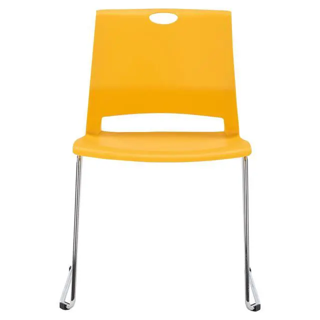 Alt view image 5 of 6 - Yellow Stacking Chairs-Set of 4