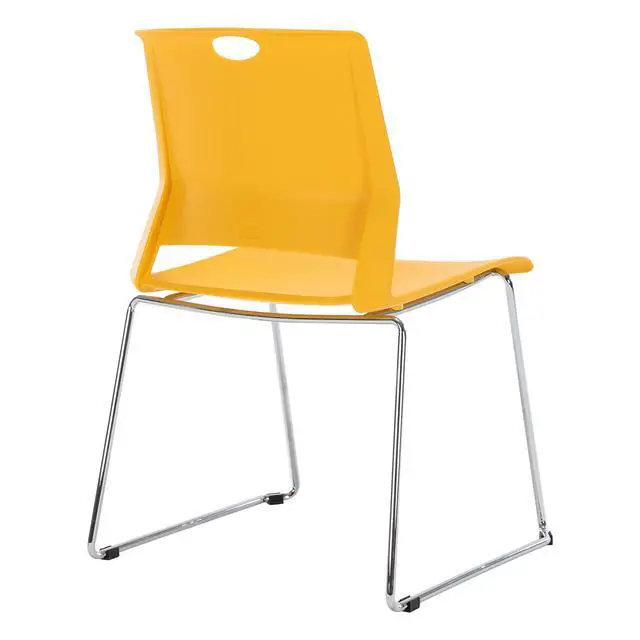 Alt view image 6 of 6 - Yellow Stacking Chairs-Set of 4