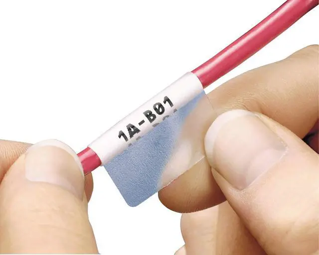 Alt view image 2 of 3 - S100X150YAJ Laser/Inkjet Self-Laminated Label, Polyester, Clear/ White (2,500-Pack)