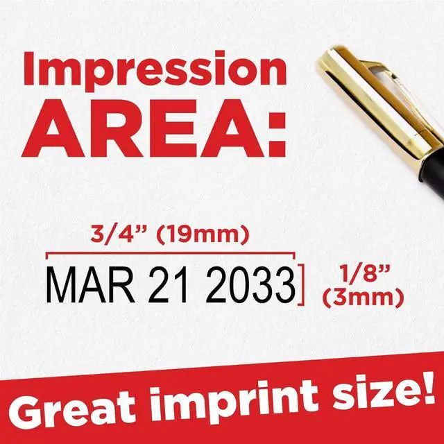 Alt view image 6 of 7 - S120 Self-Inking Date Stamp - Purple Color - Pack of 2