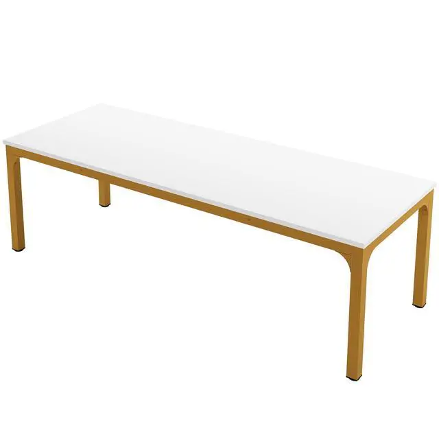 Alt view image 7 of 7 - 6.5FT Conference Table, 78.7'' Rectangular Meeting Desk for 6-8 | Modern Extra Long Office Table with Wooden Tabletop, Easy Assembly Large Office Bussiness Desk with Metal Leg for Office