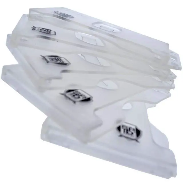 Alt view image 3 of 7 - Bulk 50 Pack - Clear Hard Plastic Badge Holder Vertical - Side Load 2 Card Protector - Multiple Card ID Badge Holders - Heavy Duty Rigid/Hard Plastic by (Clear)