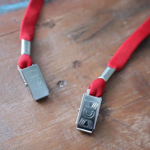Alt view image 6 of 7 - Bulk 100 Pack - Face Mask Lanyards - Premium Comfortable Neck Straps for Badge Holders - Twist Free 2 Hook Design (1 on Each End) for Special Event Badges, Credentials and Ticket Holders (Red)