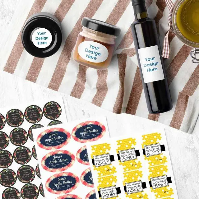 Alt view image 3 of 5 - OnlineLabels 4" x 2.5" Rectangle Labels - White Matte - 10 Sheets | Permanent Adhesive, Blank Rectangle Labels, Inkjet and Laser Compatible, Ideal for Hot Sauce, Canning, and BBQ Sauce Labels
