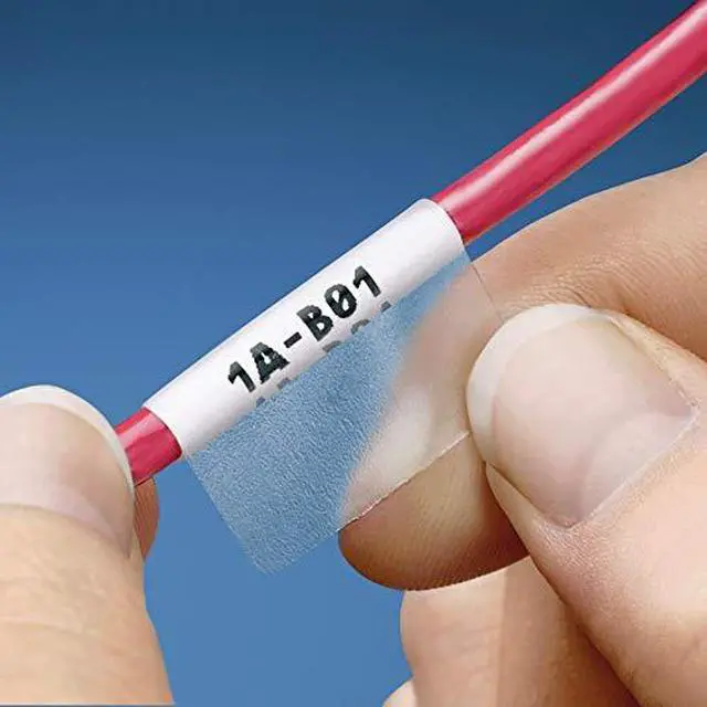 Alt view image 2 of 2 - S200X225YAJ Laser Self-Laminated Label, Polyeseter, Clear/White (1,000-Pack)
