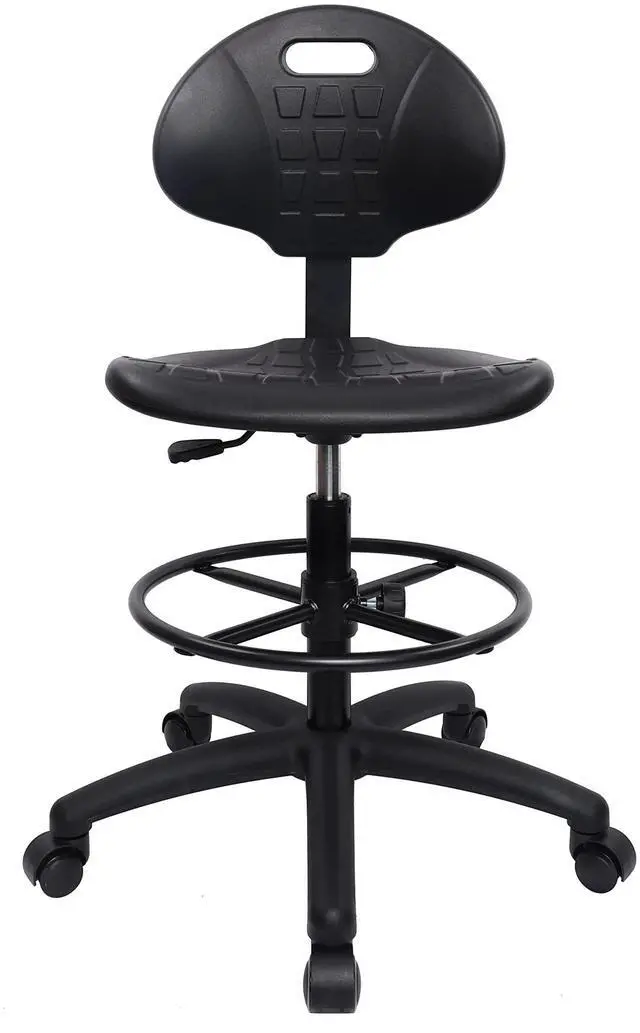 Main image of ® Deluxe Drafting Lab Stool Chair, 18'' Adjustable Footring, 10'' Adjustable Height, 450 lbs seat Capacity, Heavy Duty, Shipped Within 24 Hours(Self-Braking Caster)