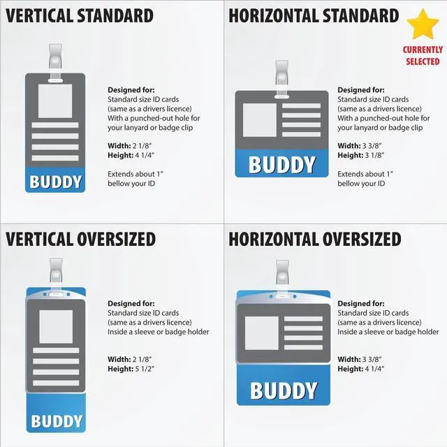 Alt view image 2 of 2 - Personalized Double-Sided Horizontal Radiology Marker Holder with MRI Scans - Waterproof PVC - 3 1/3" x 3 1/8" - 100 Pack