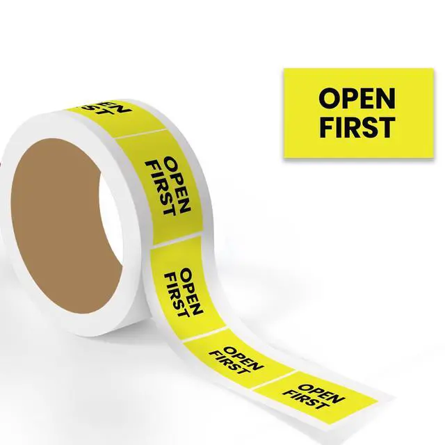 Alt view image 2 of 6 - Open First Warehouse Receiving Labels 3"x5" Rectangle Labels 500 Qty/Roll Paper, Easy Peel and Stick, Strong Adhesive, No Residue, Made in USA