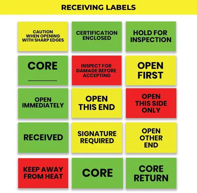 Alt view image 5 of 6 - Signature Required Warehouse Receiving Labels 3"x5" Rectangle Labels 500 Qty/Roll Paper, Easy Peel and Stick, Strong Adhesive, No Residue, Made in USA