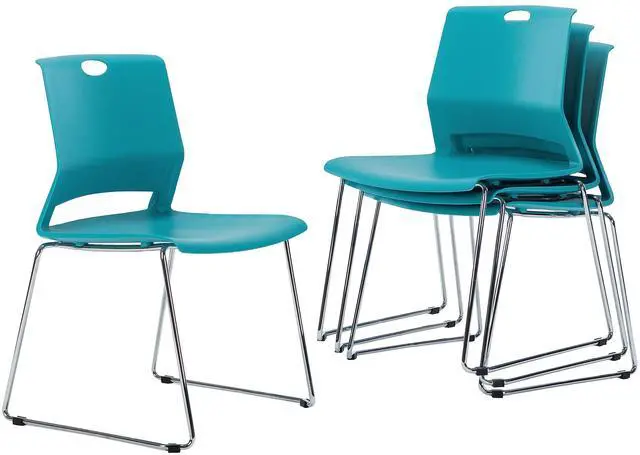 Main image of Blue Stacking Chairs-Set of 4