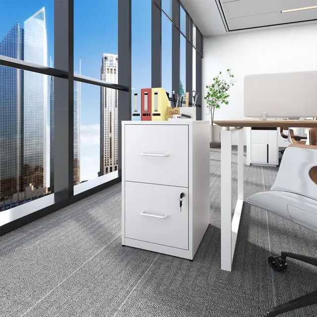 Alt view image 2 of 7 - Metal File Cabinet with Drawer Heavy Duty Locking File Cabinets | Home Office Steel Filing Cabinet Vertical File Cabinets for Legal/Letter Size File,Assembly Required