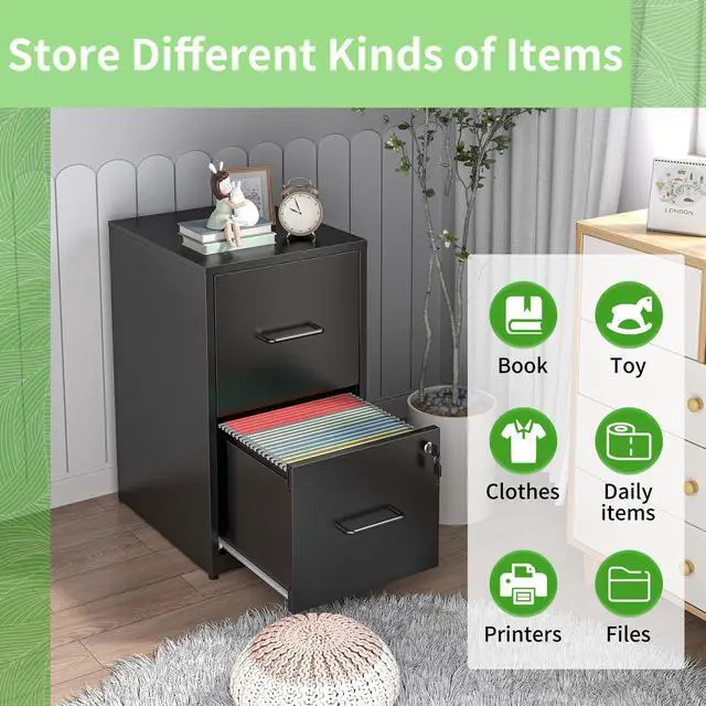 Alt view image 7 of 7 - Metal File Cabinet with Drawer Heavy Duty Locking File Cabinets | Home Office Steel Filing Cabinet Vertical File Cabinets for Legal/Letter Size File,Assembly Required