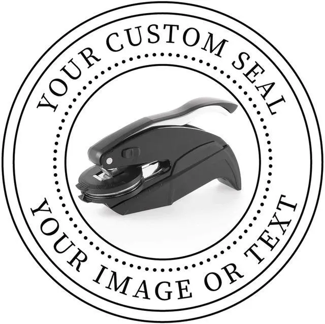 Main image of Official Seal Embosser - Custom Notary Embosser, Book & Library Stamp, 1 5/8