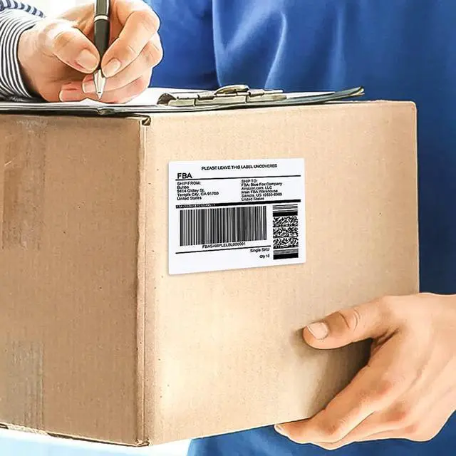 Alt view image 6 of 6 - Self Adhesive 3-1/3" x 4" Address Shipping Labels, 6UP White Sticker Labels, Inkjet/Laser Printer Compatible, 6 Labels/Sheet, 500 Sheets/3000 Labels