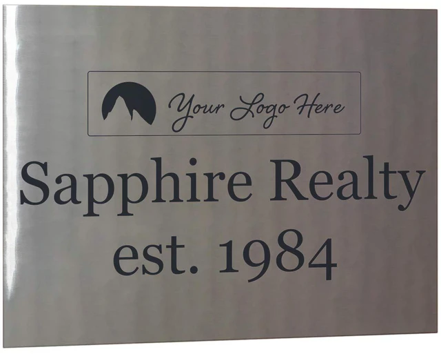 Main image of Custom Laser Engraved Stainless Steel Sign (18" x 24")