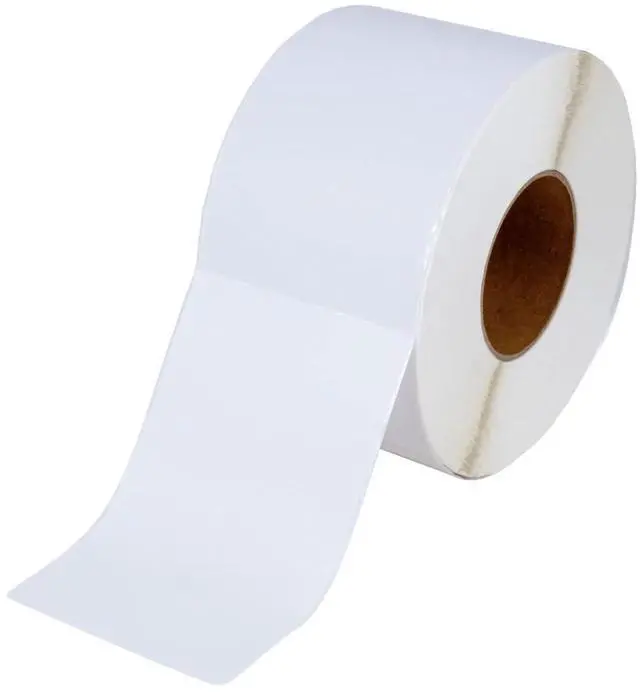 Main image of PSBM 4 Rolls 4 x 6.5 Inch Thermal Transfer Label Stickers, 3 Inch Core, 925 Labels/Roll, Fade-Resistant Label for Barcode and Shipping Printing, Compatible with Zebra, Sato & Datamax
