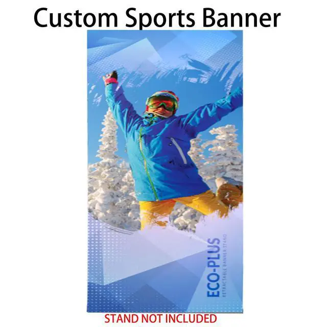 Alt view image 7 of 7 - Retractable Roll up Banner Stand 33.5''x 81'' ized Banner Pull up Roll up Portable Personalized Display Banner for Business and Trade Shows Advertising and PromotionWithout Base and Stand