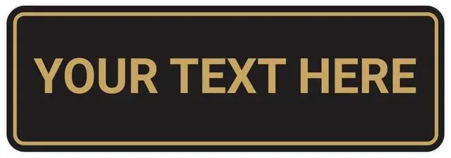 Main image of Signs By LITA Standard Custom Plastic Wall or Door Sign Personalized Text Easy to Install with Strong Adhesive Durable Business, Home, or Property Sign