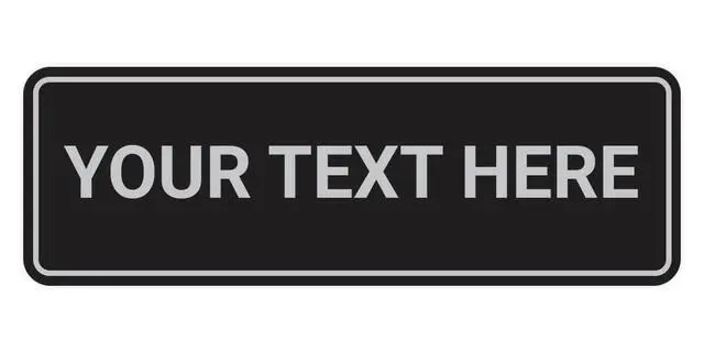 Alt view image 5 of 7 - Signs By LITA Standard Custom Plastic Wall or Door Sign Personalized Text Easy to Install with Strong Adhesive Durable Business, Home, or Property Sign