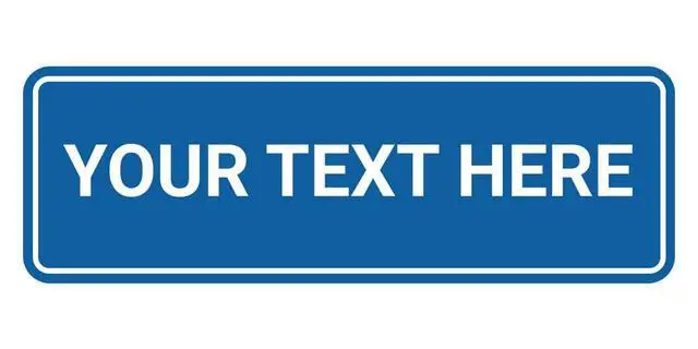 Alt view image 7 of 7 - Signs By LITA Standard Custom Plastic Wall or Door Sign Personalized Text Easy to Install with Strong Adhesive Durable Business, Home, or Property Sign