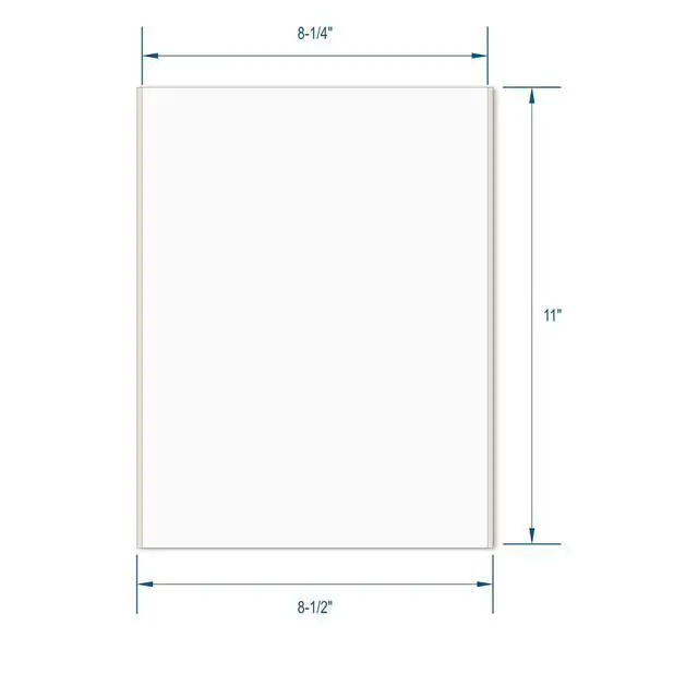 Alt view image 3 of 3 - Shipping Labels Full Sheet with Self Adhesive, Square Corner, for Laser & Inkjet Printers, 8.5" x 11" White, (1000 Labls)