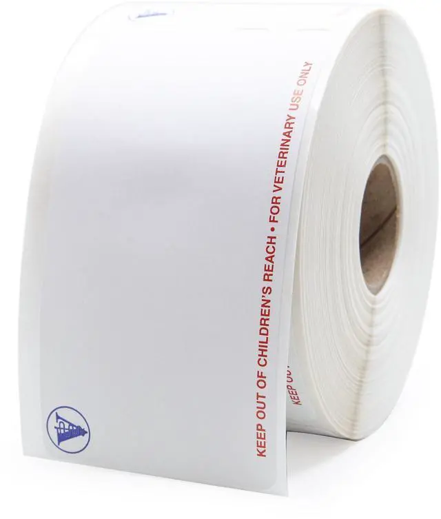 Main image of Veterinary Prescription Labels 1-15/16 x 3-1/2 in Direct Thermal - for Veterinary Use Only - 400 Labels/Roll - Compatible with Zebra and Dymo 450 Label Printers