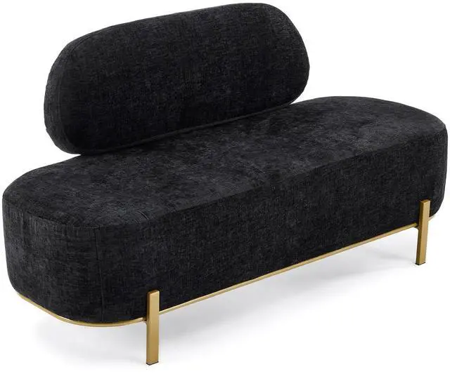 Main image of Waiting Room Bench with Back, 55.1" Office Guest Chair, Chenille Fabric Reception Seating, Lobby Bench for Beauty Salon Barbershop Airport Bank Hall Room Conference