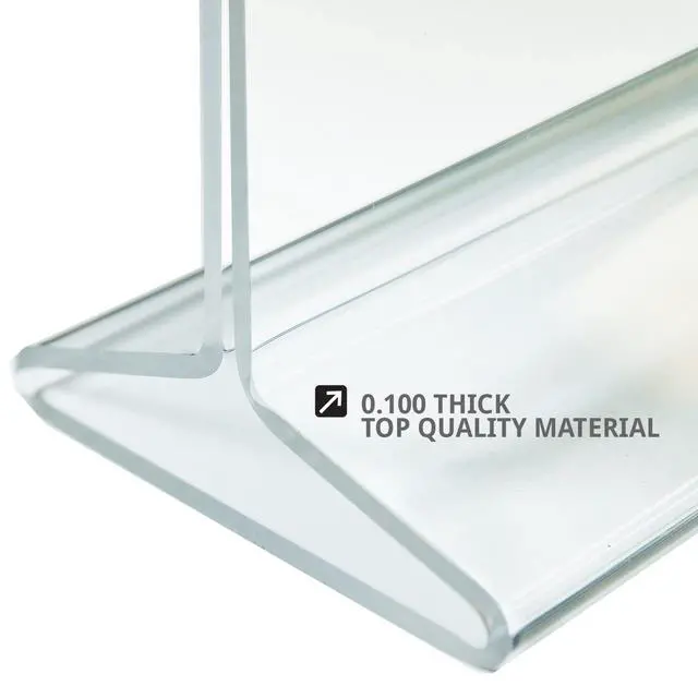 Alt view image 6 of 6 - 142718 11-Inch Width by 7-Inch Height Top-Load Acrylic Sign Holder, 10-Pack