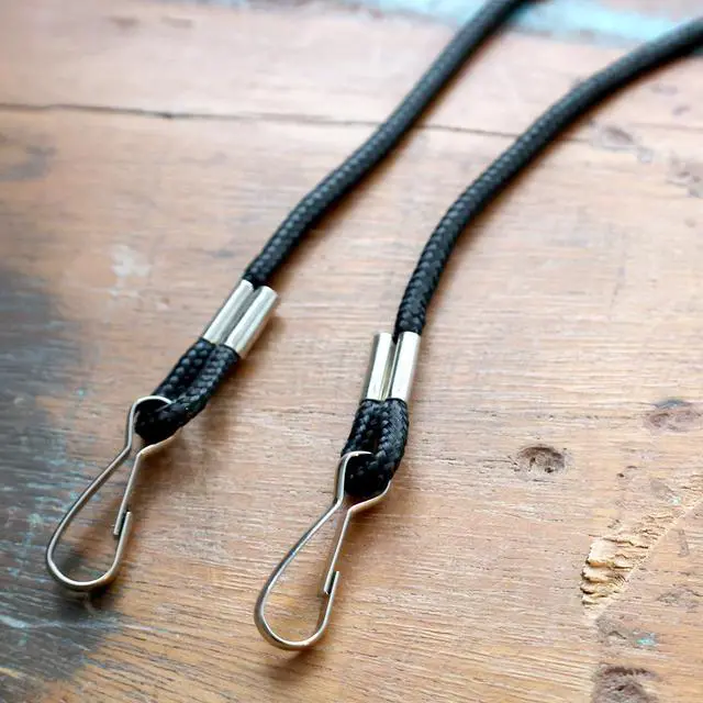 Alt view image 4 of 6 - Bulk 100 Pack - Double Clip Lanyards for Special Events - Open Ended Lanyard with Two J Hooks - Sturdy No Twist Badge Holders