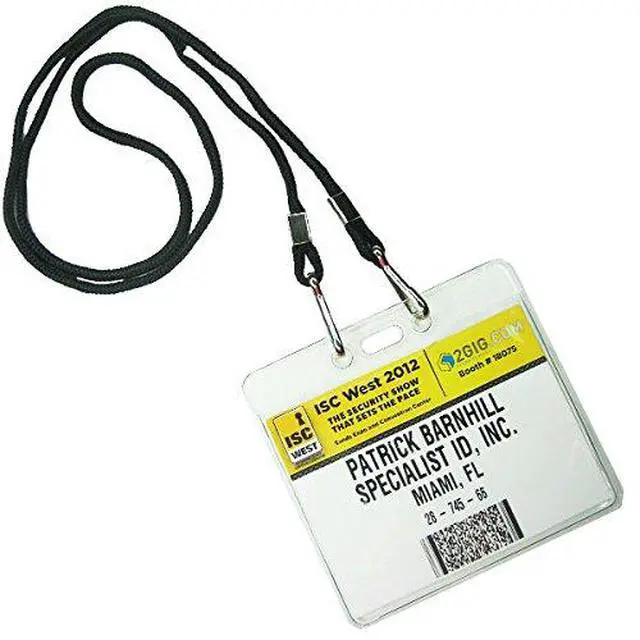 Alt view image 6 of 6 - Bulk 100 Pack - Double Clip Lanyards for Special Events - Open Ended Lanyard with Two J Hooks - Sturdy No Twist Badge Holders