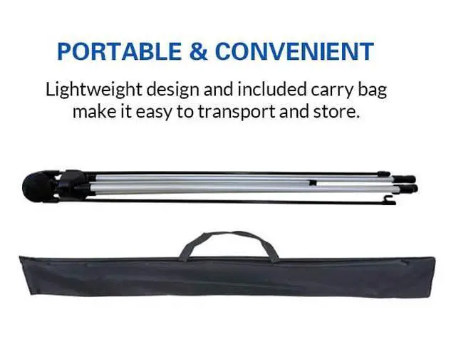 Alt view image 3 of 7 - Adjustable X Banner Stand 24"x63" to 30"x72" 3 PACK,Reinforced One Piece Top Bar, Portable Aluminum X Frame Display with Carry Bag for Trade Shows & Events (STAND ONLY)