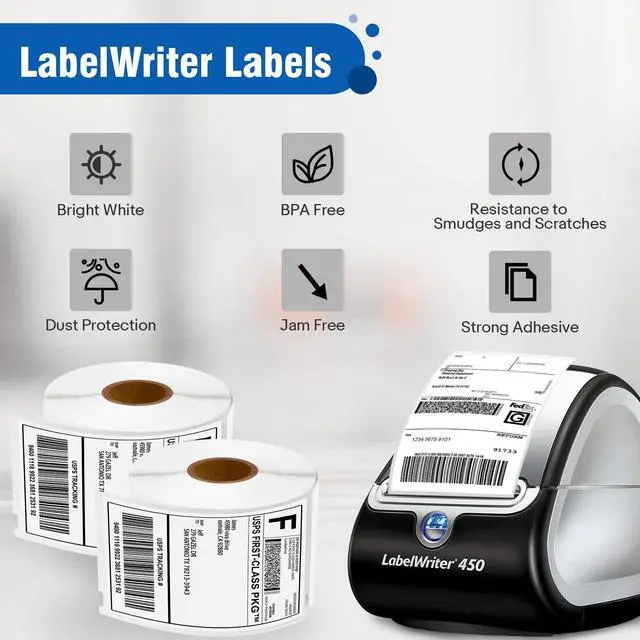 Alt view image 3 of 7 - 3 Roll Compatible for DYMO 30256 A30256 2-5/16" x 4"(59mm x 104mm) Shipping Labels Perforated 300 Labels per roll, Replacement for DYMO Label Writer 450, 450 Twin Turbo, 4XL, 450 Turbo