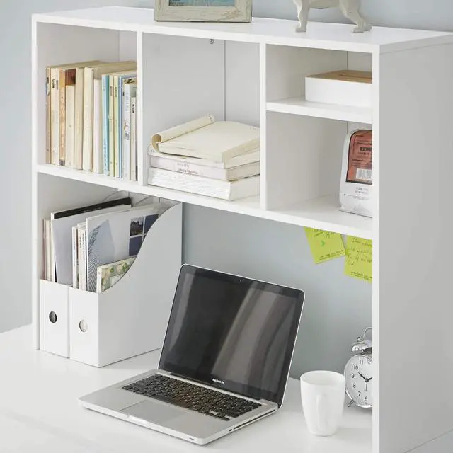 Alt view image 4 of 6 - The College Cube - Desk Bookshelf - White Color