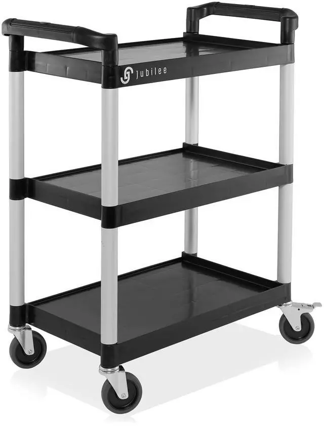 Main image of Heavy-Duty 3-Tier Utility Service Cart with Wheels, 31.5" x 37.5"