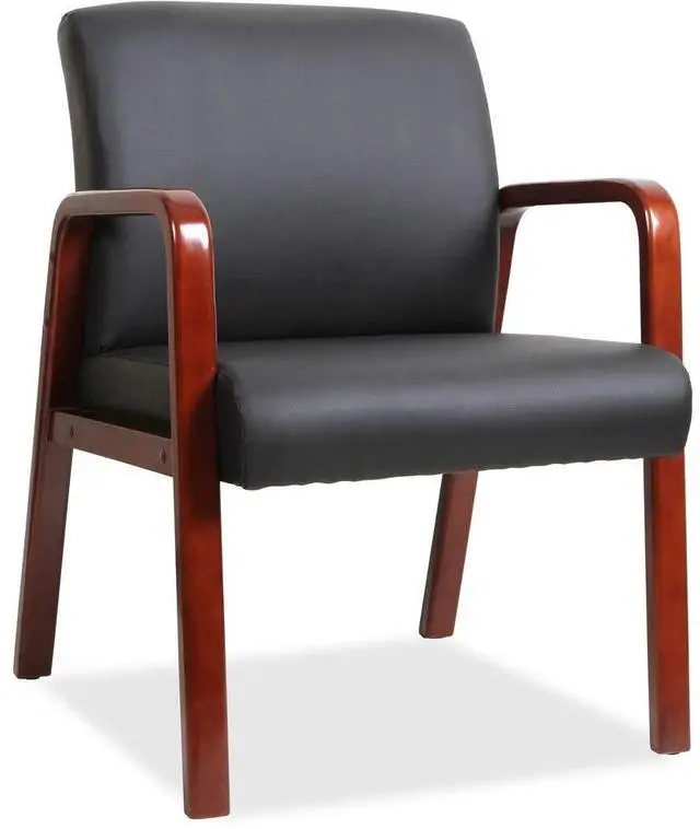 Main image of Guest Chair, Black/Mahogany