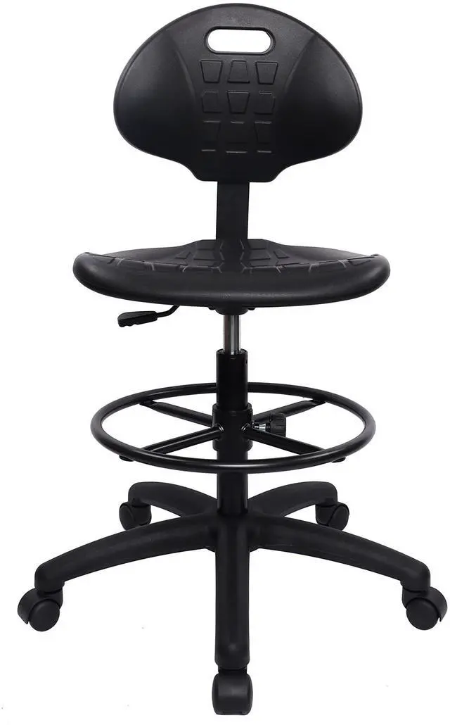 Main image of ® Deluxe Drafting Lab Stool Chair, 18'' Adjustable Footring, 10'' Adjustable Height, 450 lbs seat Capacity, Heavy Duty, Shipped Within 24 Hours (Standard Caster)