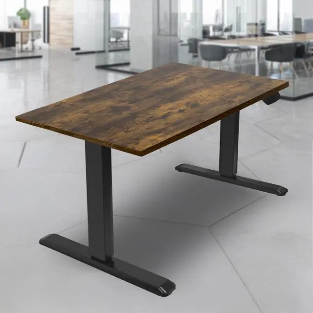 Alt view image 6 of 7 - 55" Tabletop for Standing Desk, 29" Deep, 1" Thick Heavy-Duty Oak Wood Table Top, Solid Single-Piece Desktop Surface for Adjustable Sit-Stand, Frame and Legs Sold Separately
