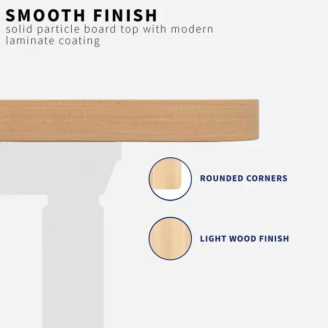 Alt view image 5 of 6 - Universal 60 x 30 inch Table Top for Standard and Sit to Stand Height Adjustable Home and Office Desk Frames, Light Wood Desktop, DESK-TOP60-30C