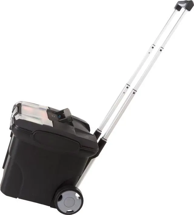 Alt view image 3 of 7 - Portable File Box on Wheels, 15 x 16 x 14.25 Inches, Black (61507U01C)