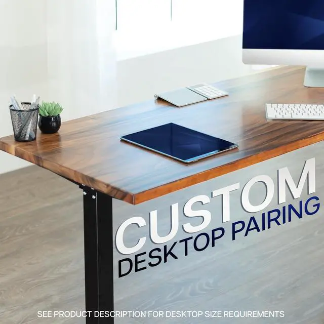 Alt view image 5 of 7 - White Electric Corner 3 Leg Standing Desk Frame, DESK-E355W | Medium Size, Single Motor, Height Adjustable, L-Shaped, Holds 225 lbs, Sit Stand Base, Standing Desk Legs Only