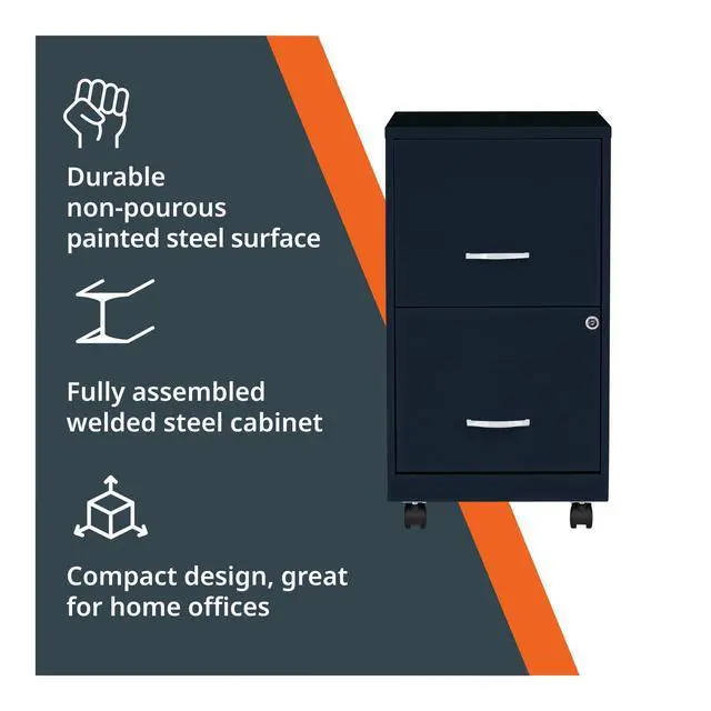 Alt view image 5 of 7 - LYS SOHO File/File Mobile File Cabinet, Navy