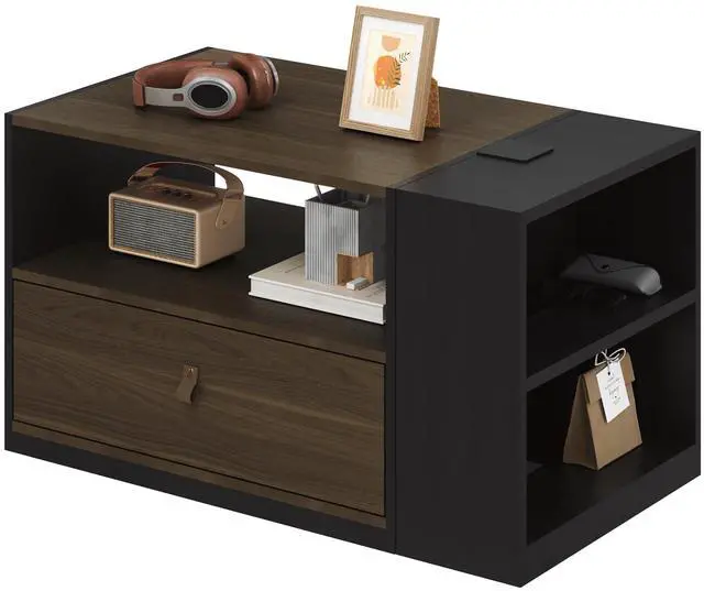 Main image of H7 CAB Mobile File Cabinet with Storage Drawers, Under Desk | File cabinet with storage drawers for office organization. Under desk cabinet for standing desk setup and home officeWalnut