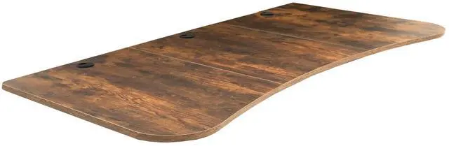 Main image of Rustic Vintage Brown 63 x 32 inch Table Top, DESK-TOP1N | 3 Section Desktop, For Height Adjustable Sit Stand Desk Frame, Home Office, Universal