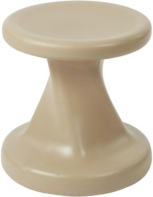 Main image of Twist Wobble Stool, 14in Seat Height, Active Seating, Sand | UV-protected recyclable plastic, GREENGUARD Gold Certified, 6-8 years, 150 lb capacity, fully assembled, indoor/outdoor use
