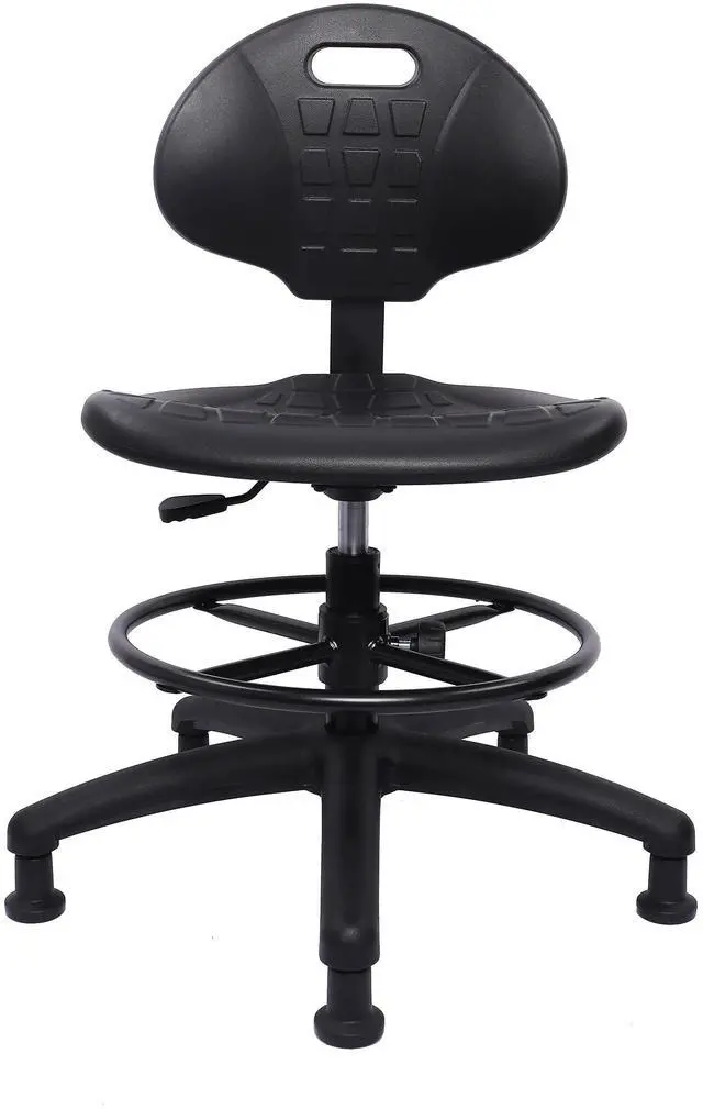 Main image of ® Polyurethane Drafting Lab Stool Chair, 18" Adjustable Footring, 8" Adjustable Height, 450 lbs seat Capacity, Heavy Duty, Shipped Within 24 Hours Med. Bench Height (Glide)