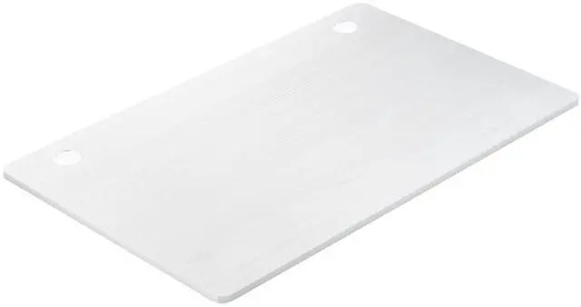 Main image of Universal Wood Table Top, 48 x 30 inch Solid One-Piece Desk top for Standard & Sit to Stand Height Adjustable Home Office Desk Frame, Rectangular Countertop Tabletop with 2 Cable Holes, White