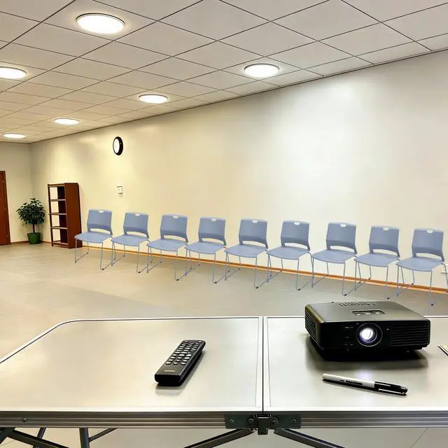 Alt view image 6 of 7 - Grey Stackable Chairs Set of 4 for Break Conference Room Church Lobby | stacking breakroom dining room kitchen reception metal party chairs set of 4 indoor odern Metal Sled Base Wide Plastic Seat