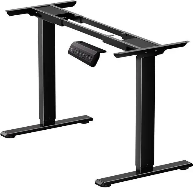 Main image of Dual Motor Electric Standing Desk Frame, Height Adjustable Table Legs for Max 44 x 70.8 Desktop with 330lbs Capacity, Ergonomic Sit Stand Up Desk Base for Home Office, Black Frame Only