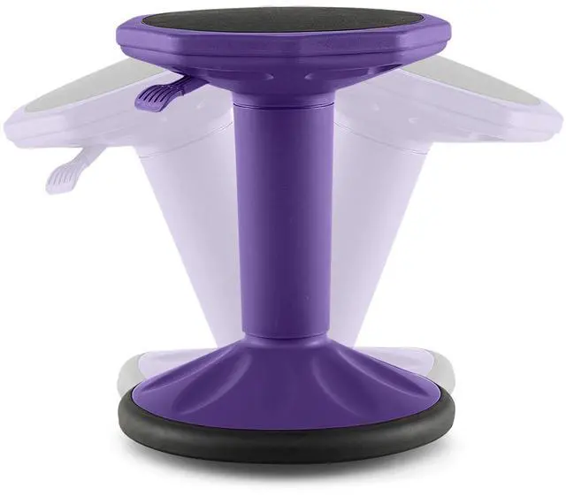 Main image of Wobble Stools for Classroom Seating, 24" Wiggle Stool with Adjustable Height, Sitting Balance Chair for School Active Learning, Office Stand Up, Flexible Seating Wobble Chair (Purple)