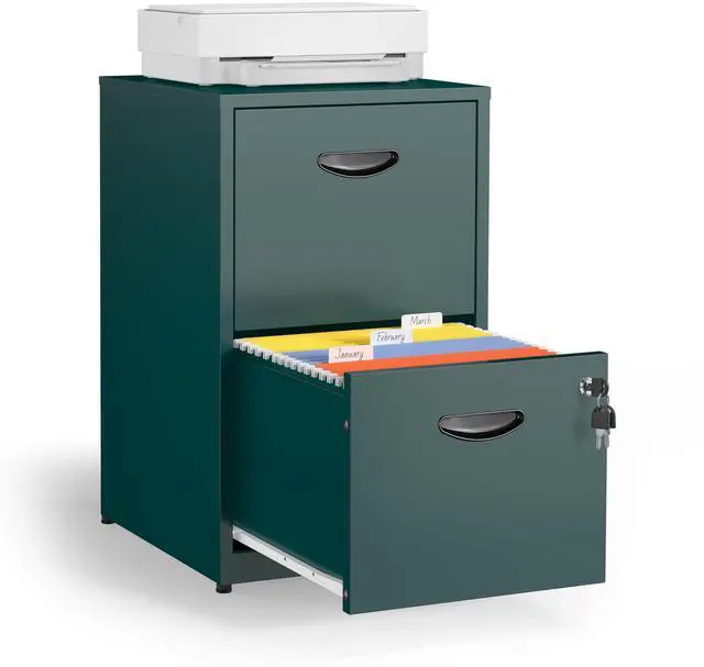 Main image of 2 Drawer File Cabinet with Lock, Metal Filing Cabinet for Office | Small File Cabinets for Home Office, Under Desk Vertical File Cabinet Fit Hanging Files, Letter & A4 Documents